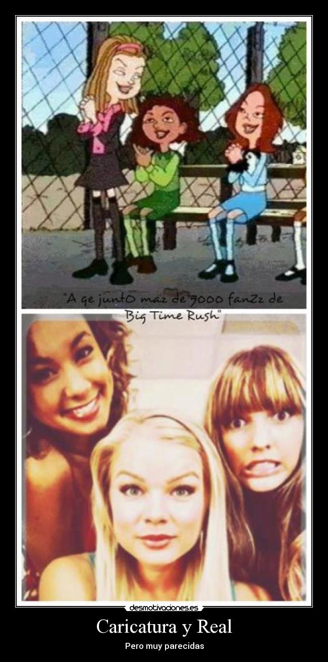 Caricatura y Real - Pero muy parecidas