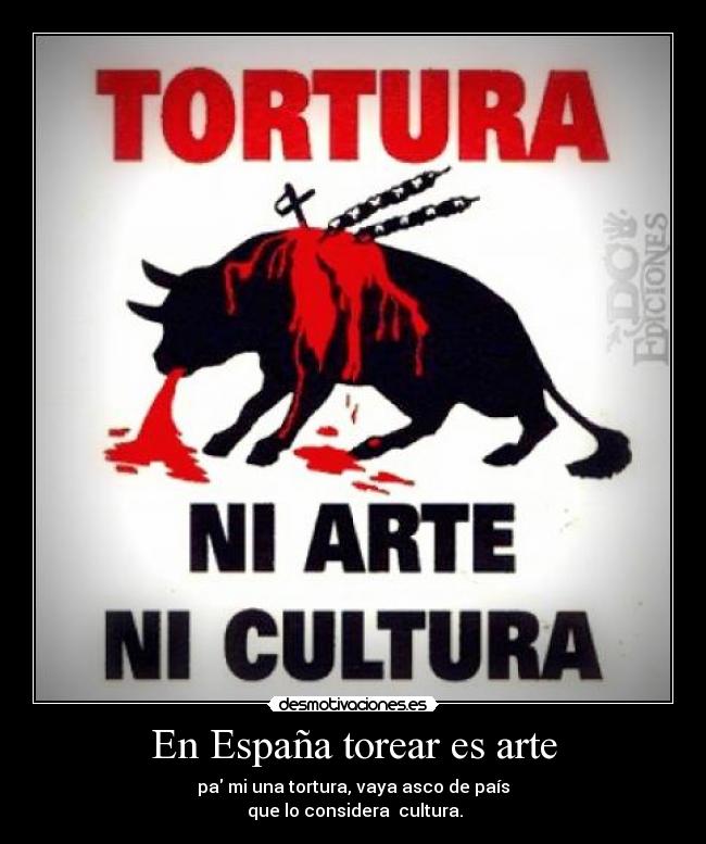 En España torear es arte -