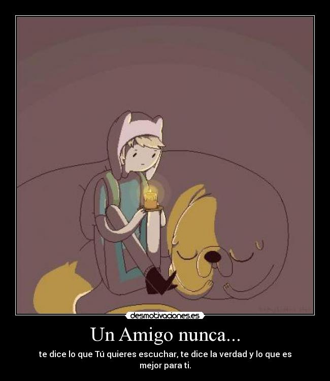 carteles amigo finn jake hora aventura desmotivaciones