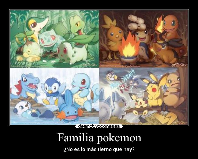 carteles familia pokemon familia pokemon tierno desmotivaciones