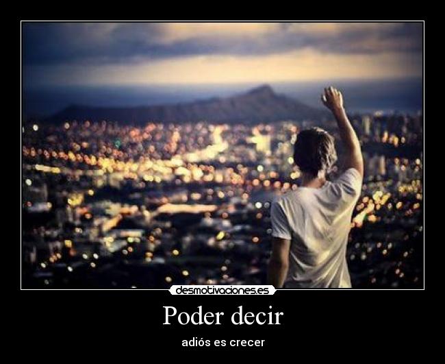 Poder decir -