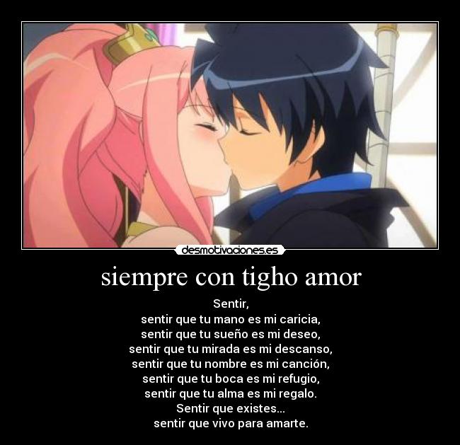 siempre con tigho amor -
