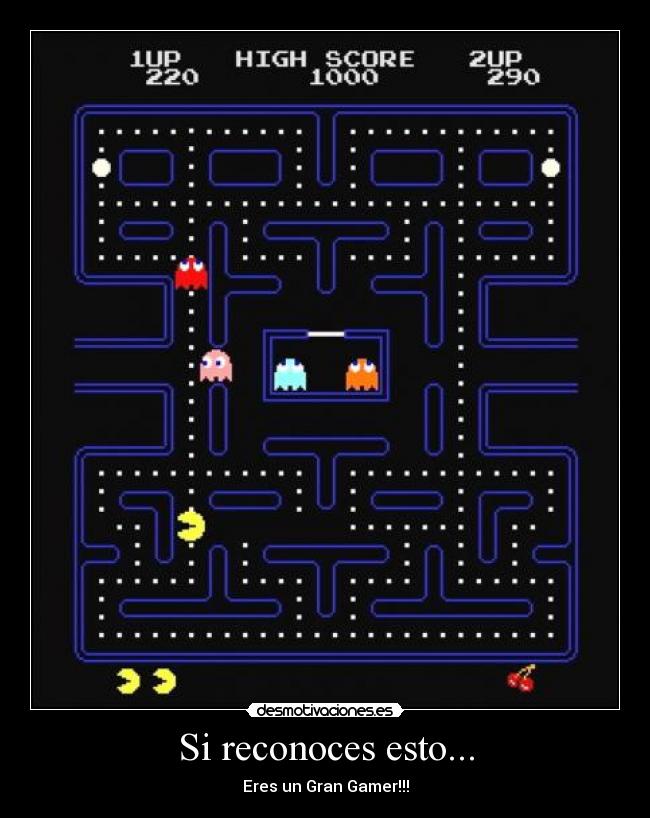 carteles games pacman fantasmas pac man juego anime desmotivaciones