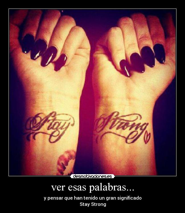 carteles mantente fuerte desmotivaciones