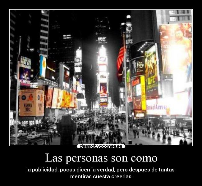 Las personas son como - 