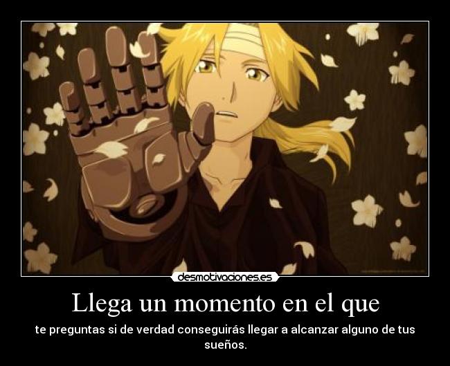 Llega un momento en el que -