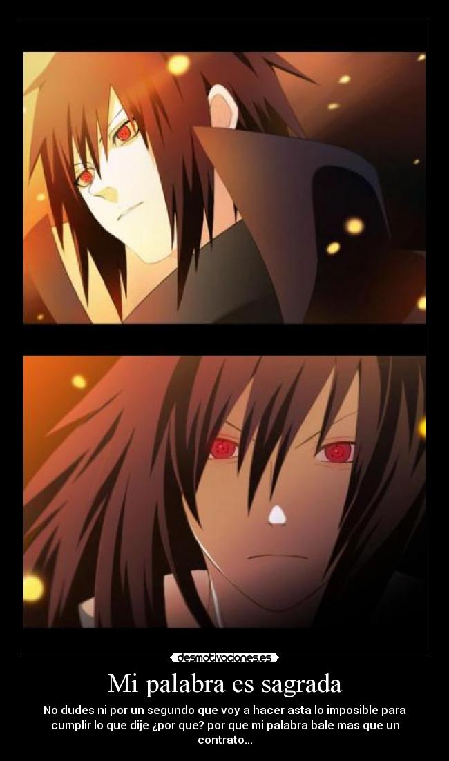 Mi palabra es sagrada -