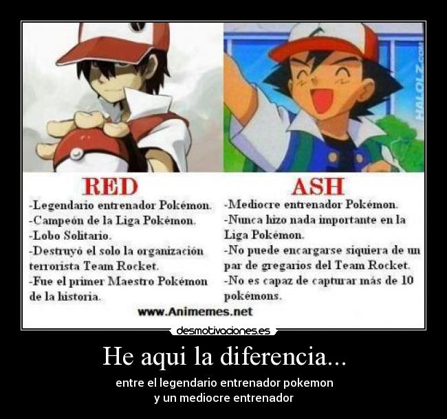 He aqui la diferencia... -