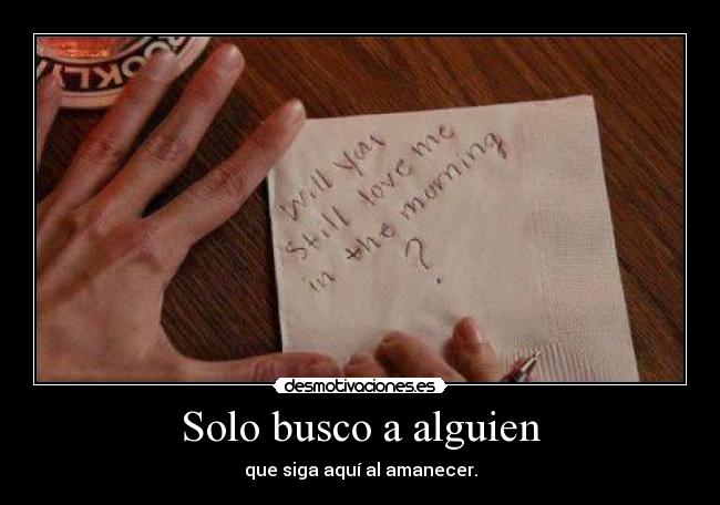 Solo busco a alguien - 