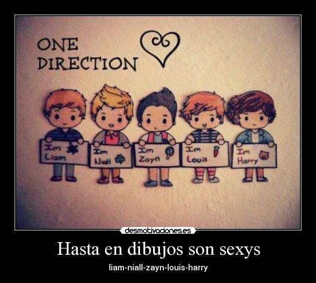 Hasta en dibujos son sexys - liam-niall-zayn-louis-harry