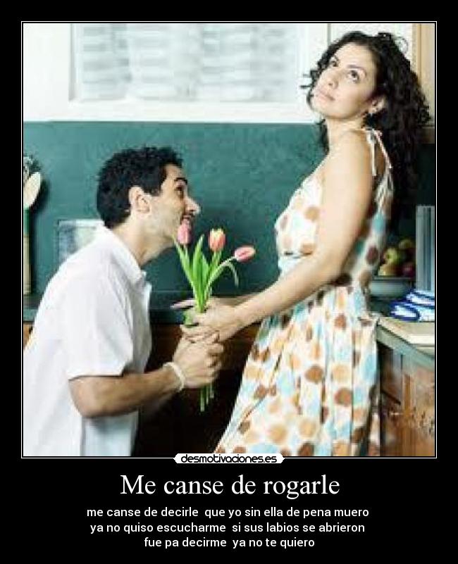 Me canse de rogarle Desmotivaciones