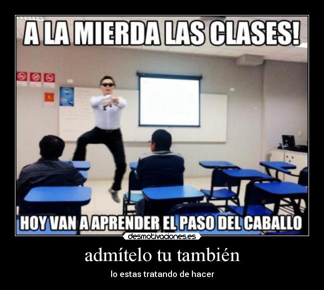 carteles paso del caballo desmotivaciones