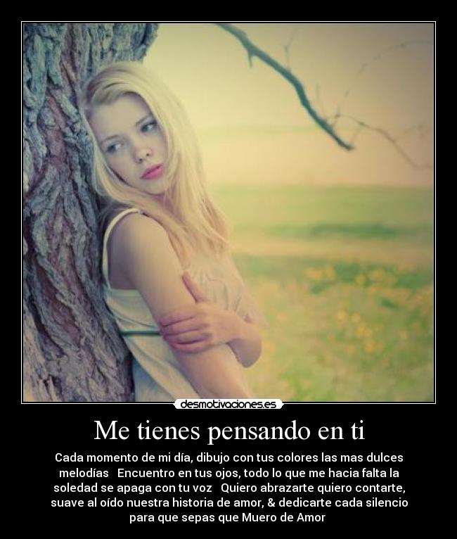 Me tienes pensando en ti -