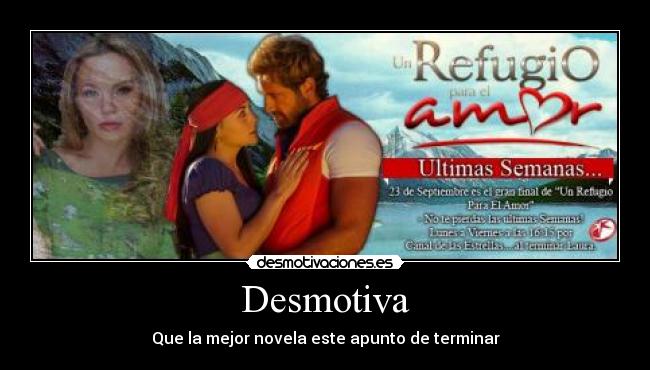 carteles refugio para amor desmotivaciones