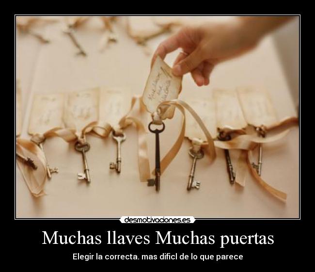 Muchas llaves Muchas puertas - 