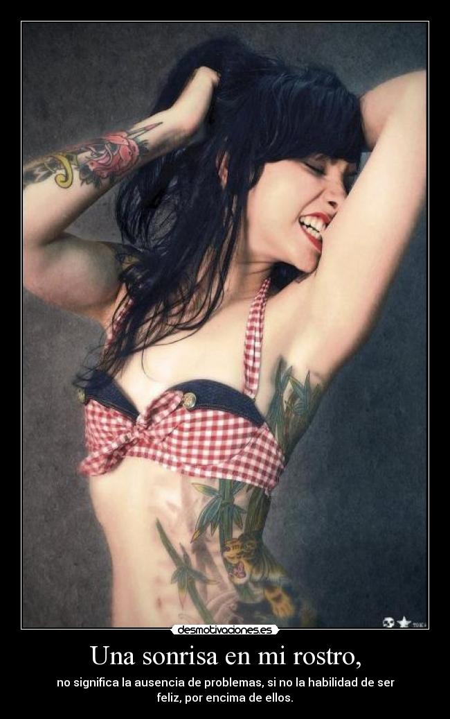 Una sonrisa en mi rostro, - 