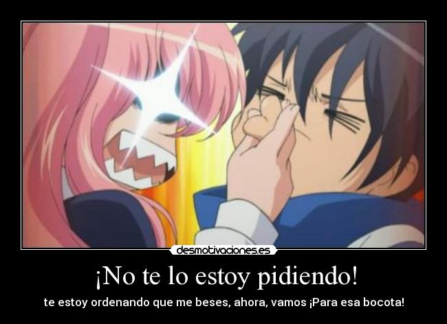 carteles anime amor zero tsukaima desmotivaciones