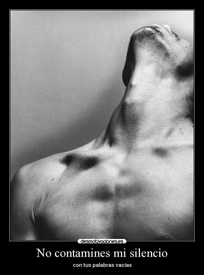No contamines mi silencio -
