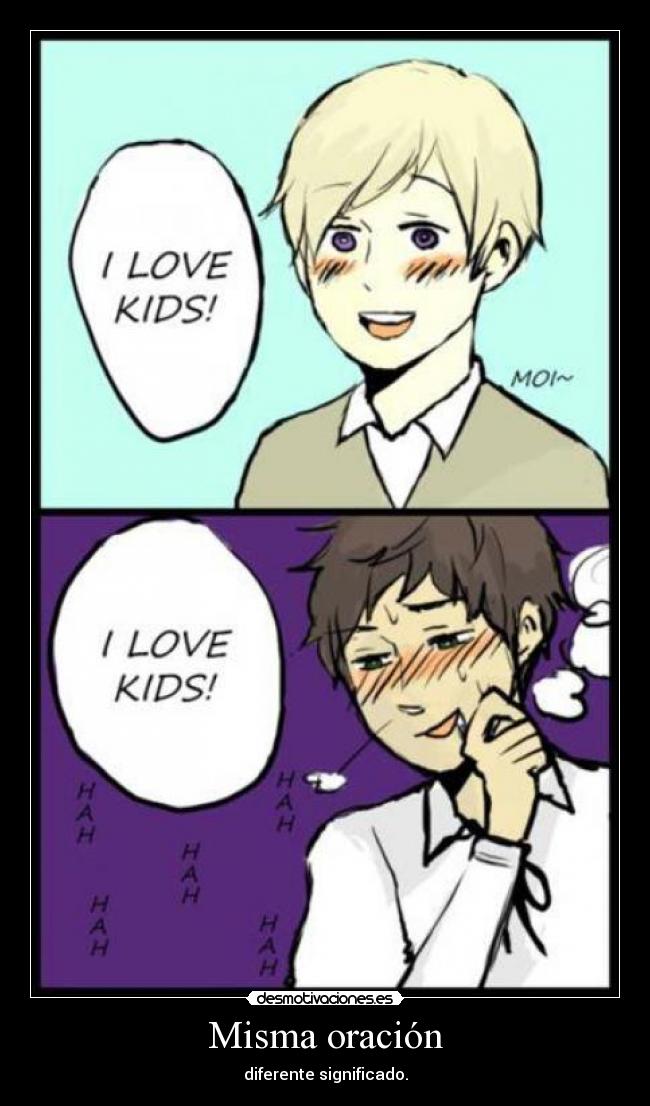 Misma oración -