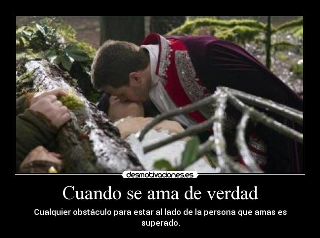 Cuando se ama de verdad - Cualquier obstáculo para estar al lado de la persona que amas es superado.