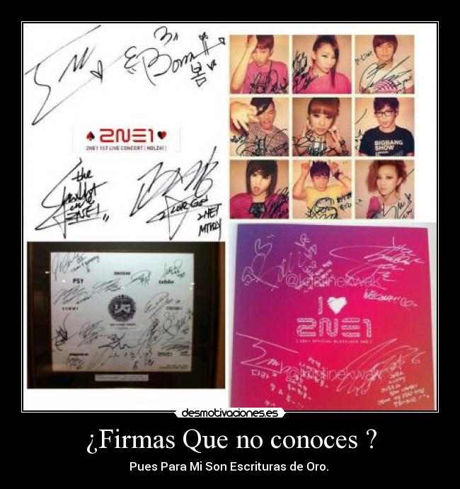 ¿Firmas Que no conoces ? - 