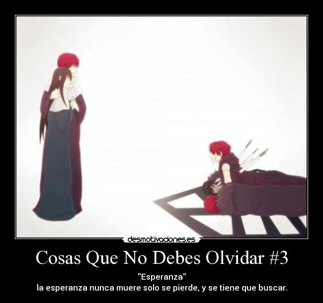 Cosas Que No Debes Olvidar #3 -