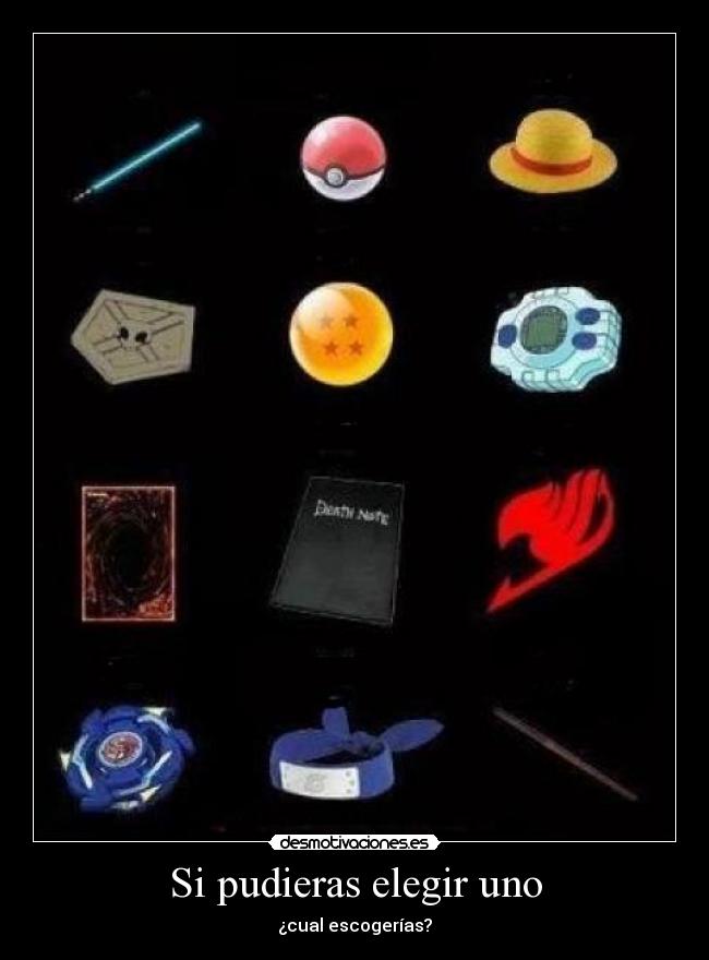 carteles diversos objetos animes desmotivaciones