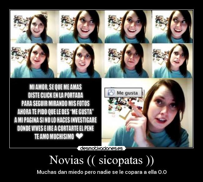 Novias (( sicopatas )) - Muchas dan miedo pero nadie se le copara a ella O.O