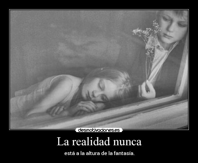 La realidad nunca -