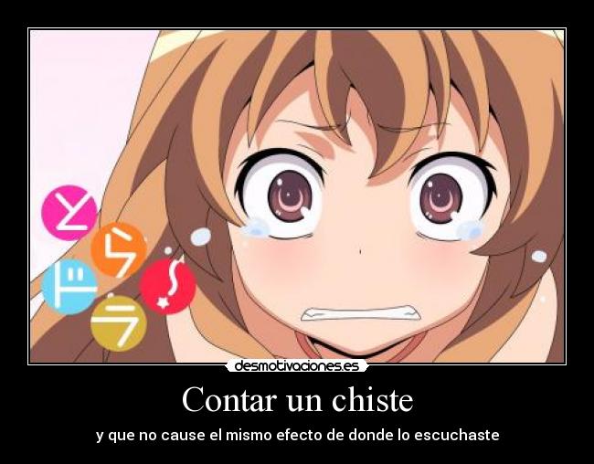 Contar un chiste - y que no cause el mismo efecto de donde lo escuchaste