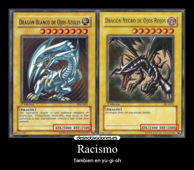 Racismo - Tambien en yu-gi-oh