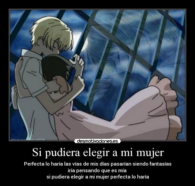 carteles mujer aese pudiera elegir anime amor desmotivaciones