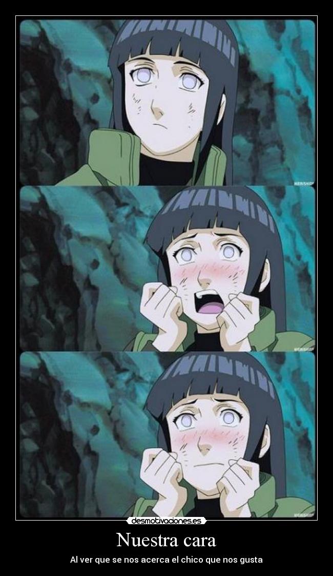 Nuestra cara - Al ver que se nos acerca el chico que nos gusta