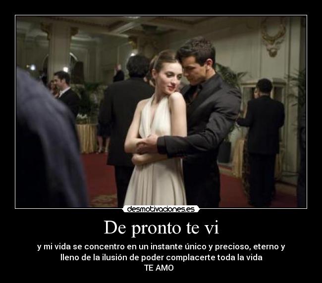 De pronto te vi -
