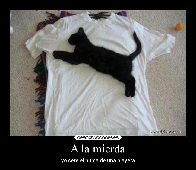 A la mierda - yo sere el puma de una playera