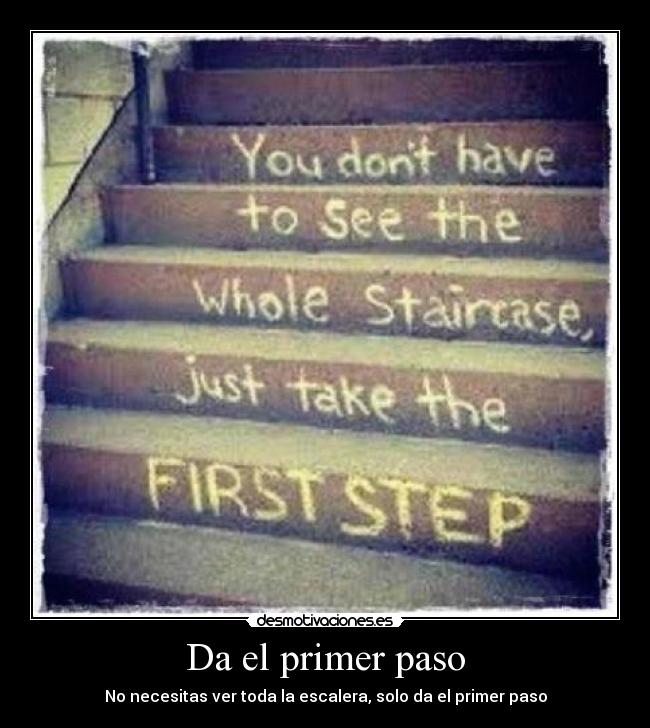 Da el primer paso -