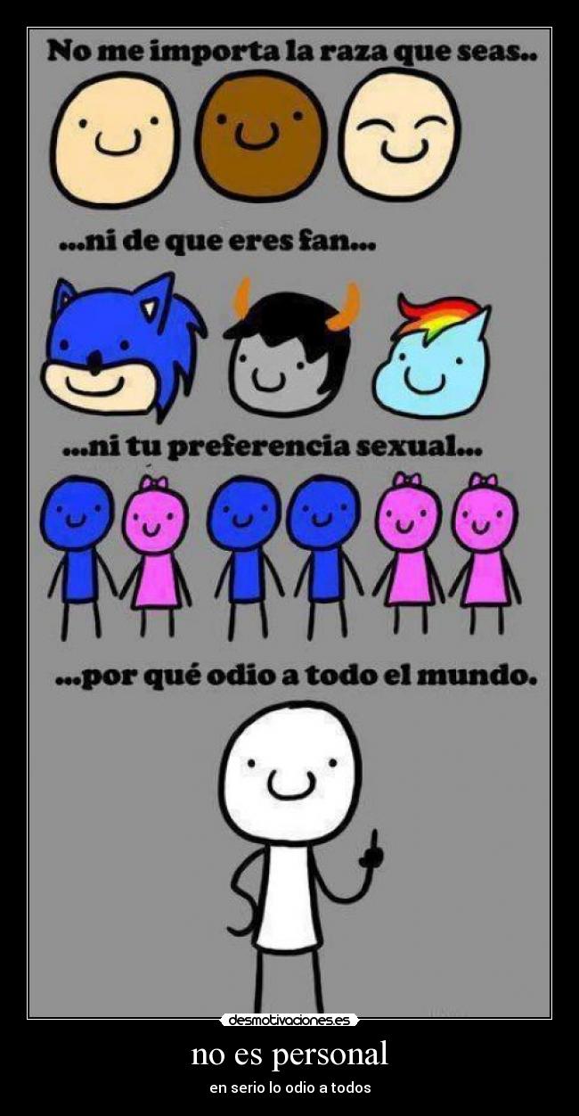 no es personal -