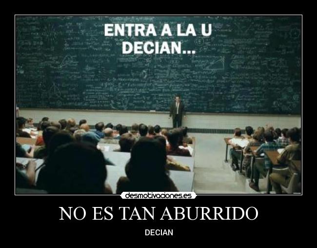 NO ES TAN ABURRIDO -