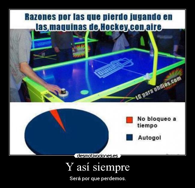 Y así siempre - Será por que perdemos.