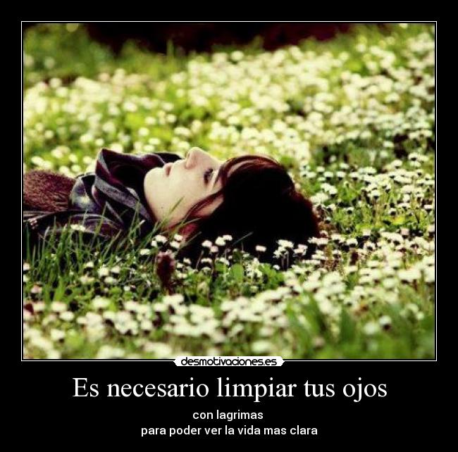 Es necesario limpiar tus ojos -