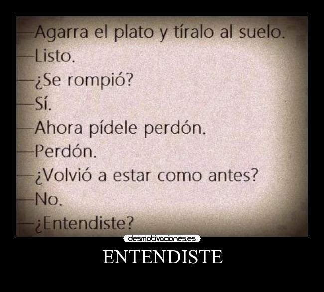 ENTENDISTE -