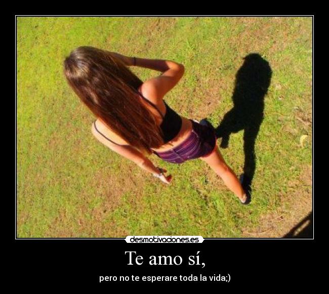 Te amo sí, -
