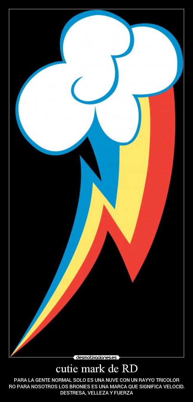 carteles cutie marc rainbow dash desmotivaciones