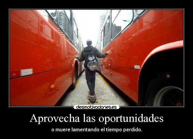 Aprovecha las oportunidades - 