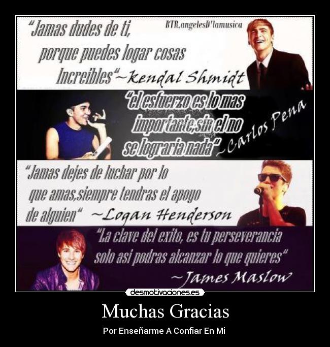 Muchas Gracias - Por Enseñarme A Confiar En Mi ♥