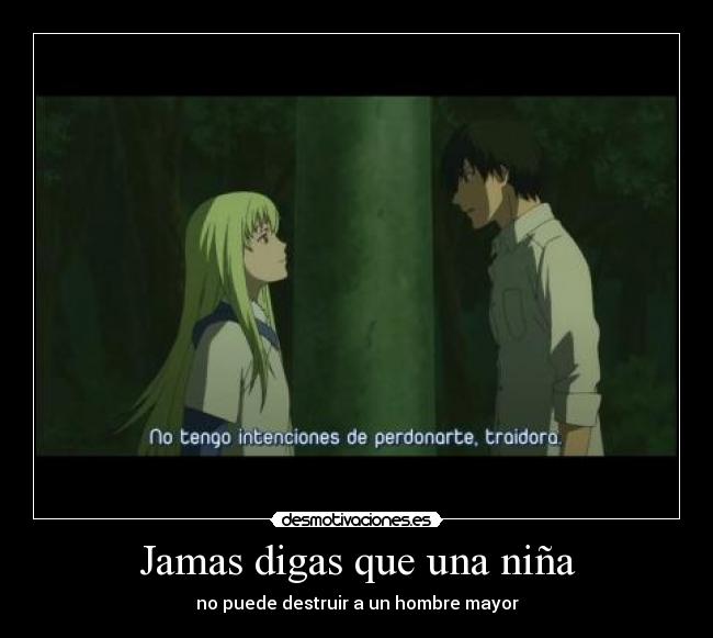 Jamas digas que una niña -