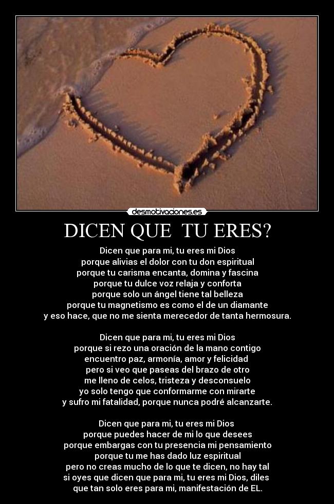 DICEN QUE TU ERES? -