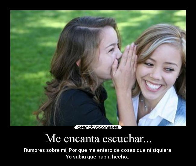 Me encanta escuchar... - 