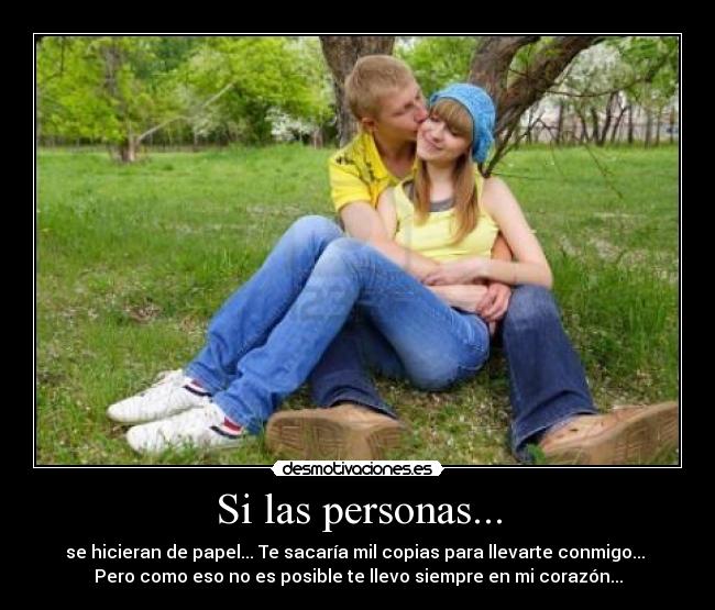 Si las personas... -
