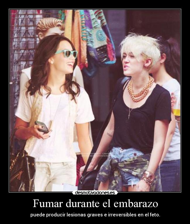 Fumar durante el embarazo -